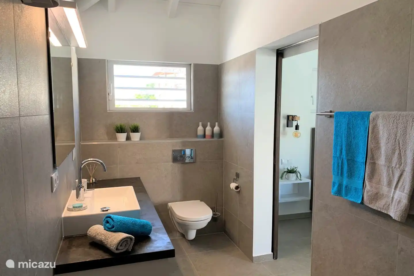 Bathroom attached to the master bedroom