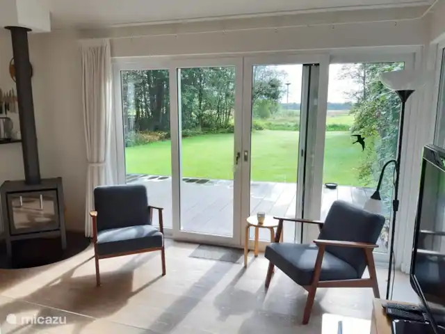 De Uithoek huren in Nederland, Drenthe, Doldersum - chalet Zithoek woonkamer