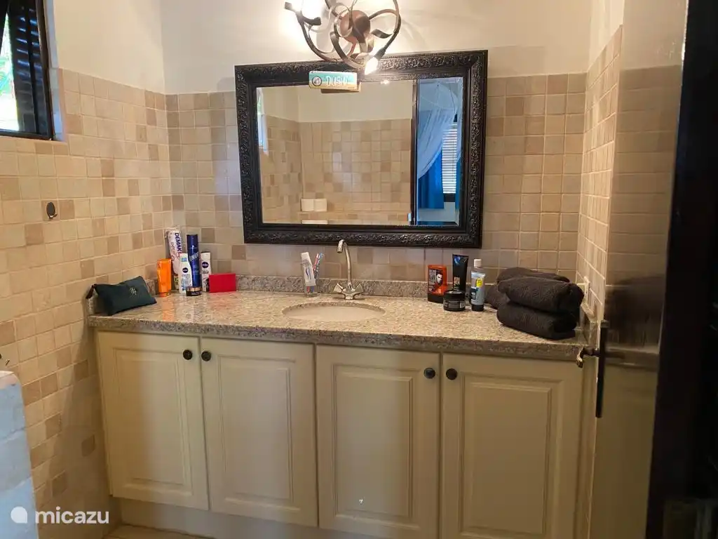 Adjoining bathroom to the master bed room