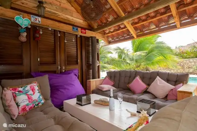 Enjoy the lovely sofa with nice cushions