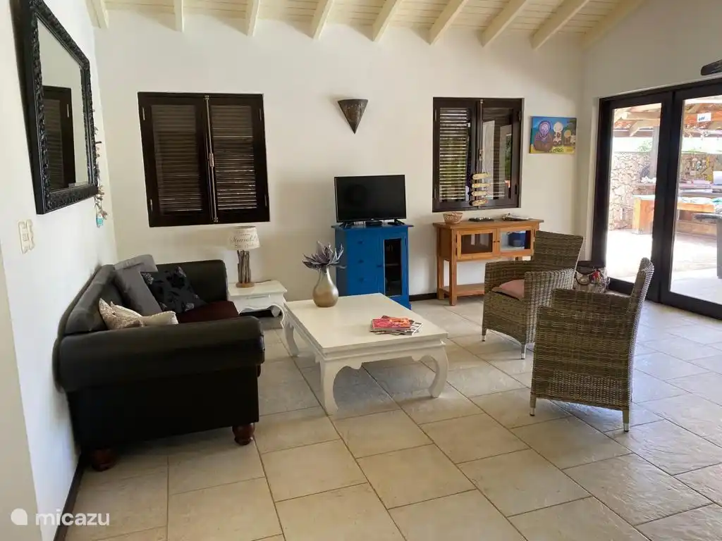 Living room with sofa and TV