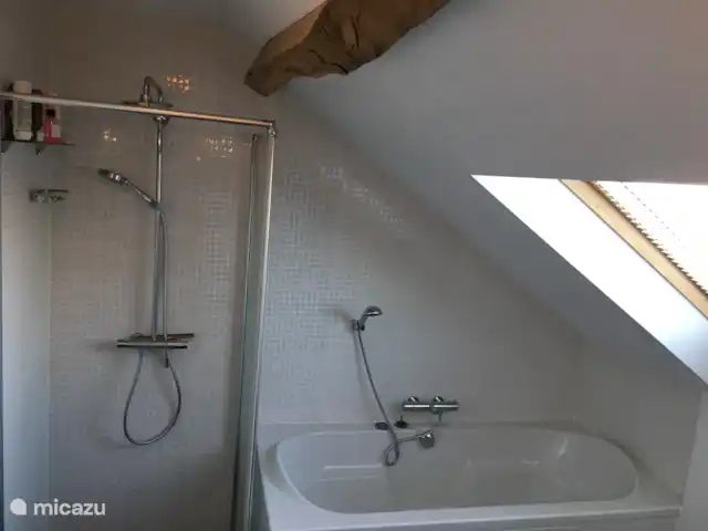 La Vieille Ferme - La Fermette | France, Ardennes françaises , Liart - ferme Salle de bain avec douche et baignoire