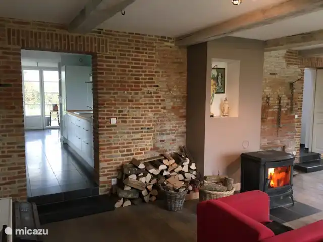La Vieille Ferme - La Fermette | France, Ardennes françaises , Liart - ferme Séjour dans l'ancienne écurie avec vue sur la confortable cuisine