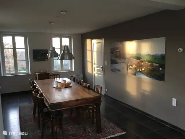 La Vieille Ferme - La Fermette | France, Ardennes françaises , Liart - ferme Salle à manger avec photo La Fermette telle qu'elle était
