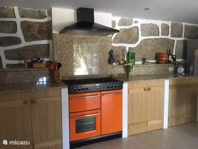 Der Ofen, auf dem Gas gekocht wird.