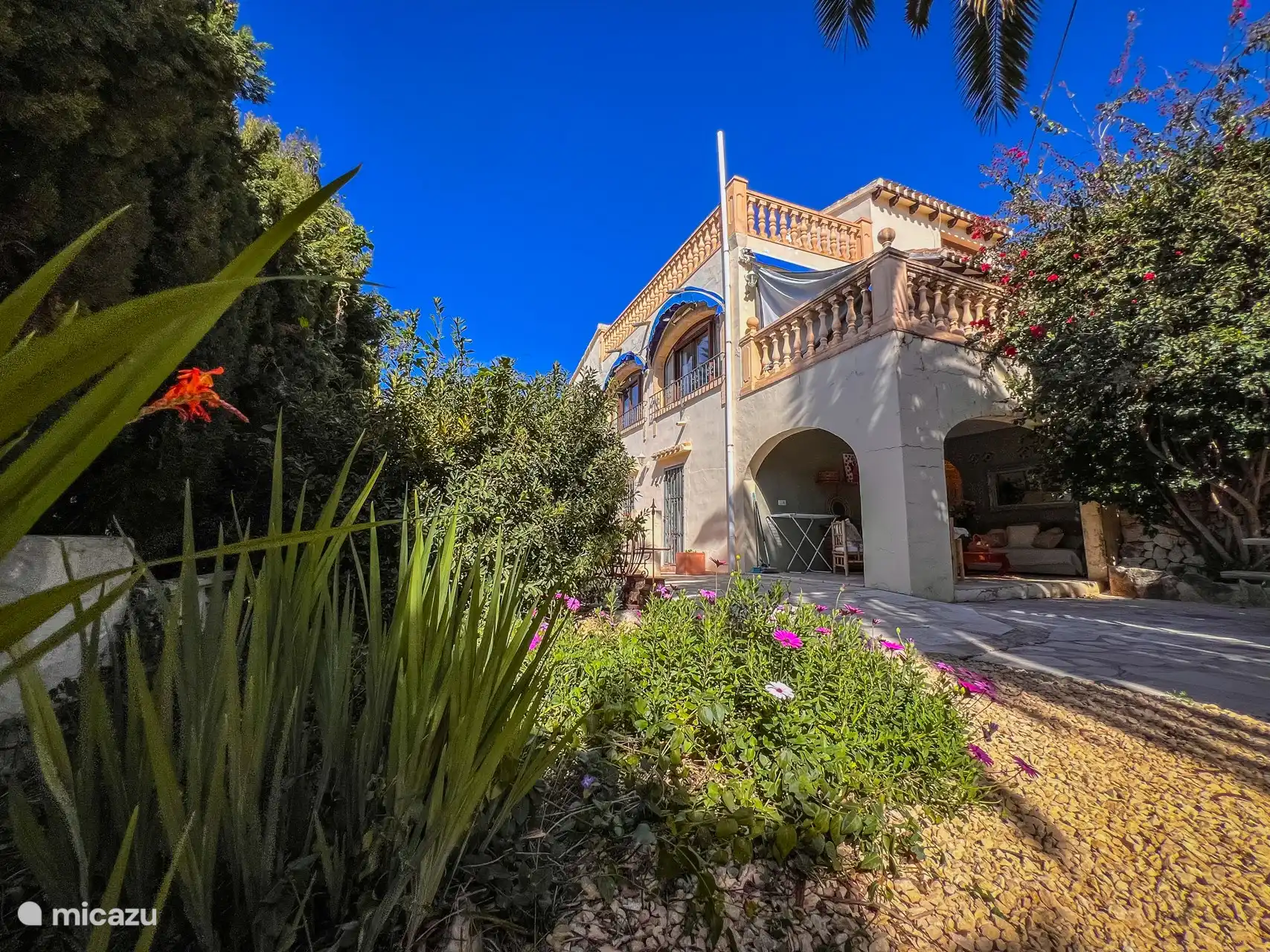 Privater Garten - Ferienwohnung Gekko in Moraira, Costa Blanca