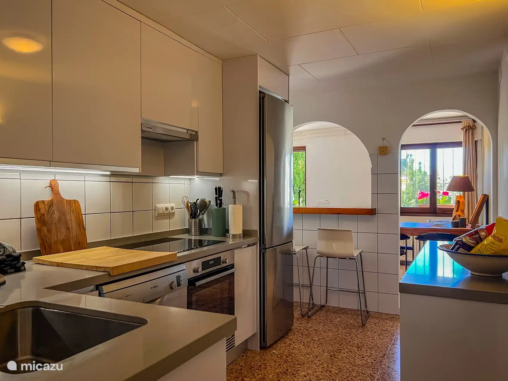 Voll ausgestattete Küche - Ferienwohnung Gekko in Moraira, Costa Blanca