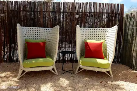 Vacation rental Bonaire, Bonaire, Kralendijk apartment Kas Despacito Lounge chairs