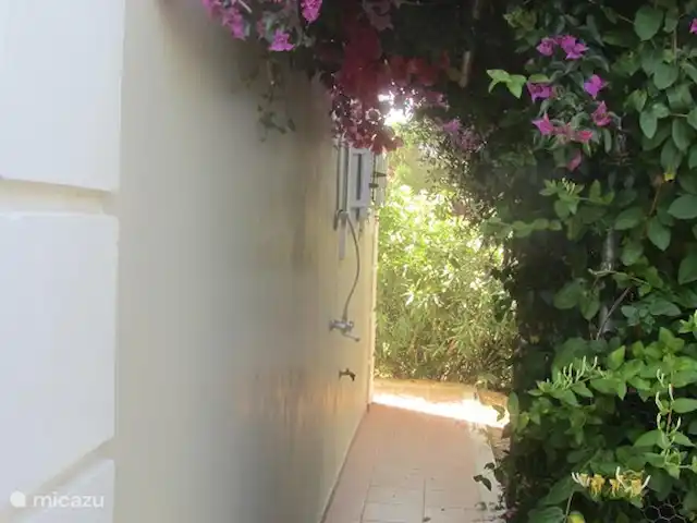 Stroungitsa Villa | Grèce, Péloponnèse, Kamaria-Finikounda - villa Pergola fleurie avec douche extérieure