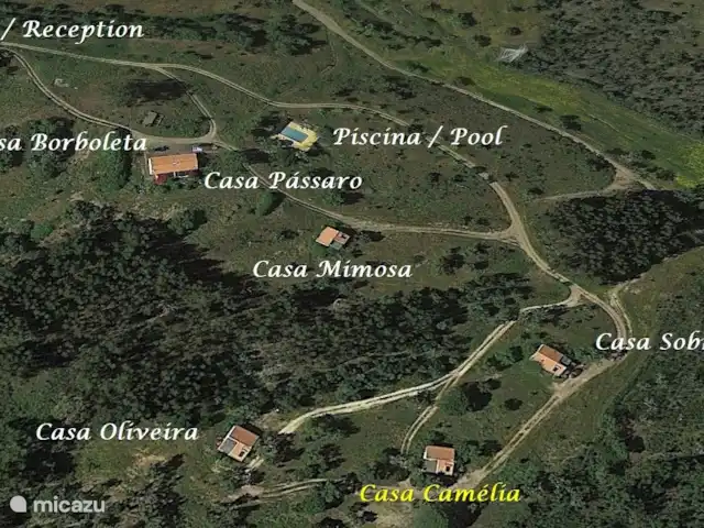Location de Vacances Portugal, Setúbal, Santiago do Cacém, maison de vacances - Casa Camelia Eco & Nature Plan Monte Horizonte
