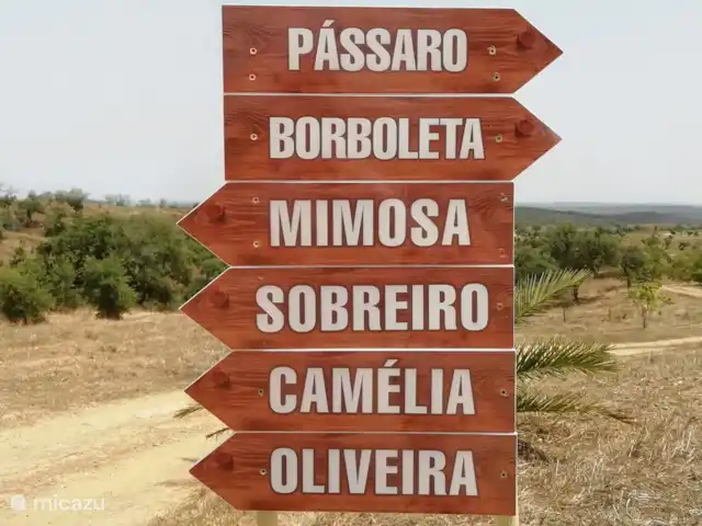 Location de Vacances Portugal, Setúbal, Santiago do Cacém, maison de vacances - Casa Camelia Eco & Nature Itinéraire vers les maisons