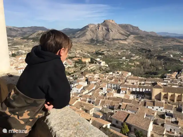 Finca Mi Casita | Espagne, Andalousie, Velez Rubio - finca Vue de Velez-Blanco depuis le château. Avec La Muela au loin.