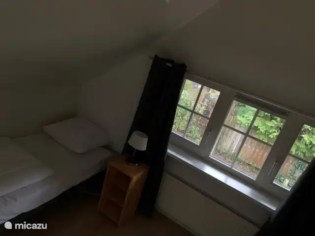Boshuuske Holten huren in Nederland, Overijssel, Holten - vakantiehuis Slaapkamer met twee 1 persoon bedden aan beide kanten.
