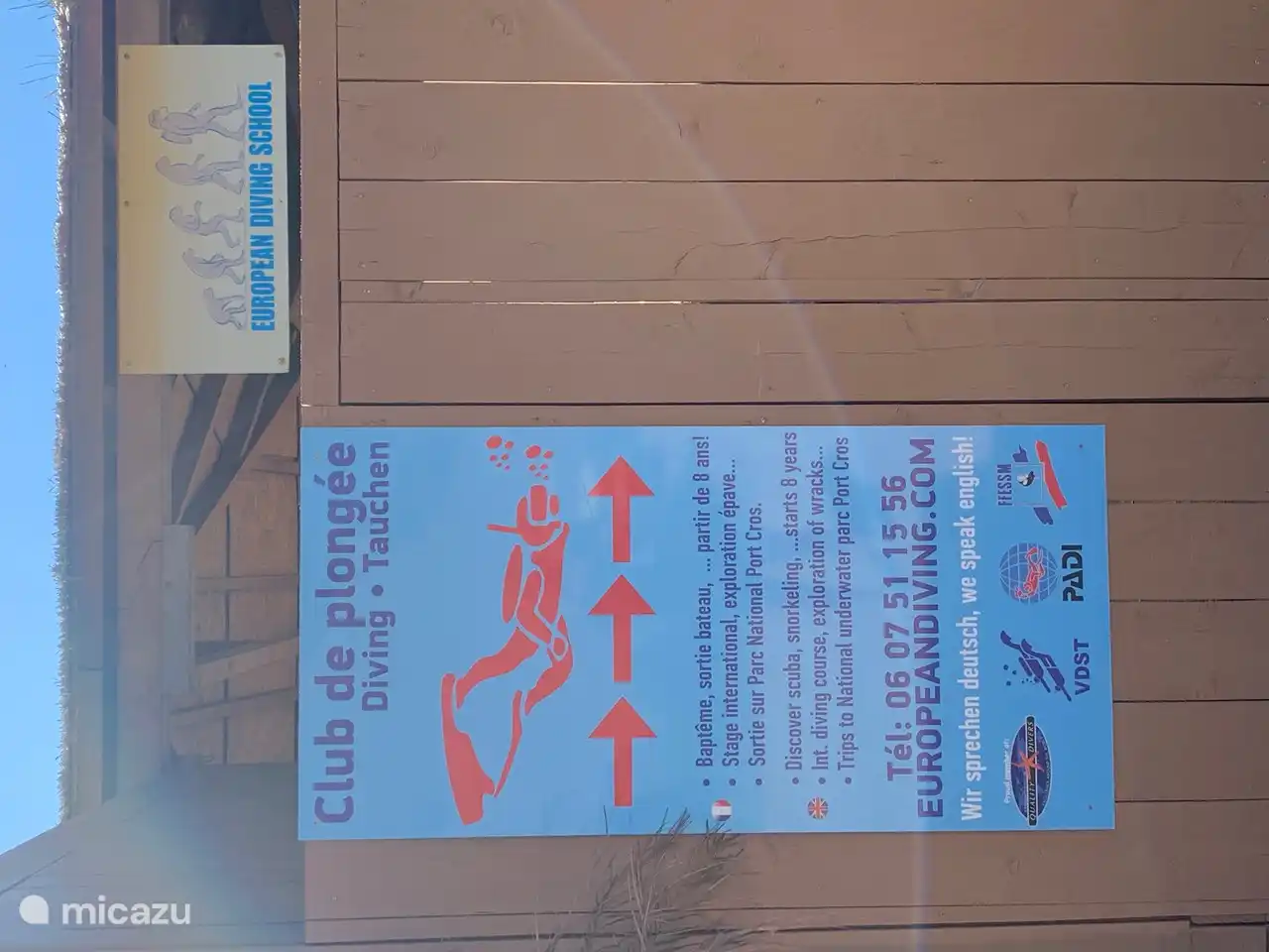 Internationale zeer goede duikschool op het park !!