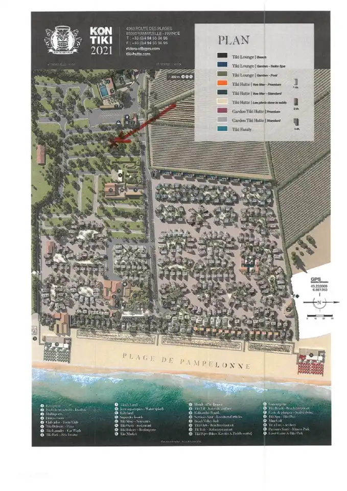 Onze locatie op KonTiki, ongeveer 2 minuten lopen van het strand.