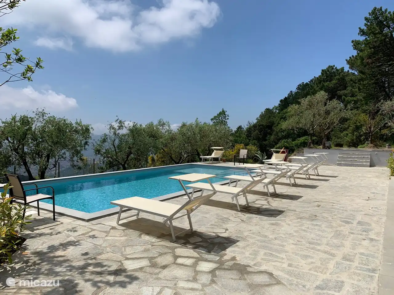 Desde la piscina se tiene una vista impresionante