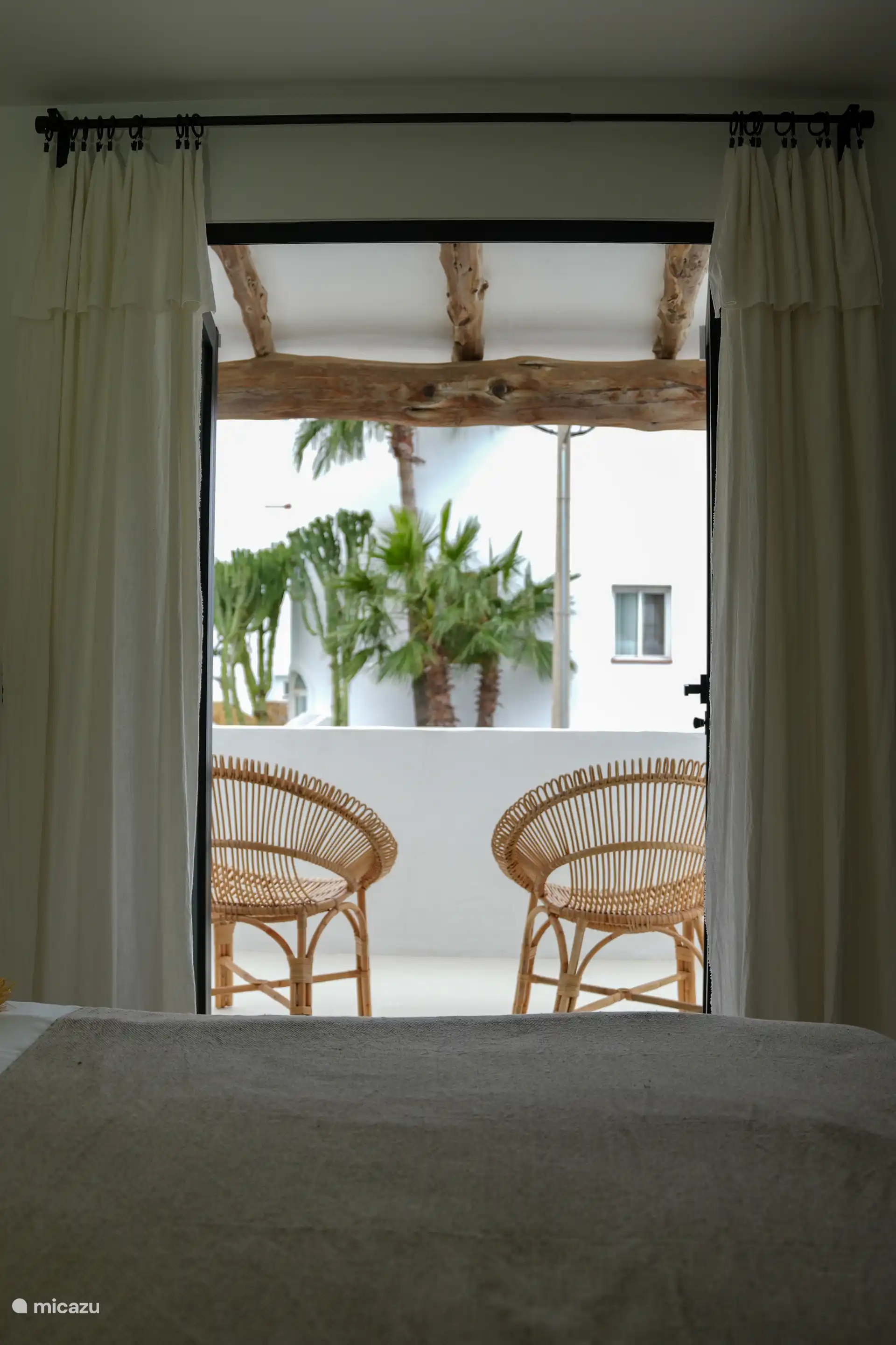 Dormitorio en terraza