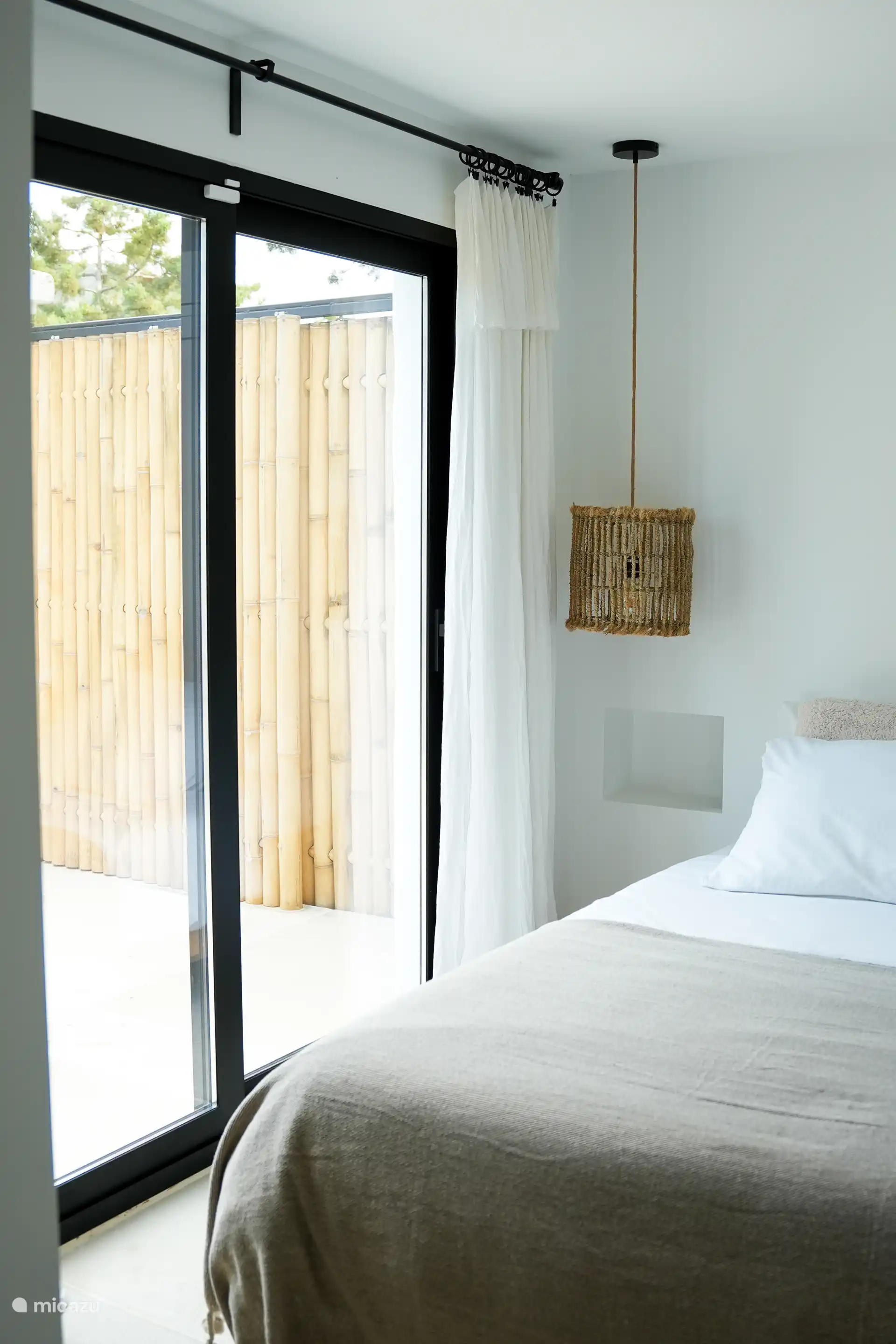 View over the valley and private terrace