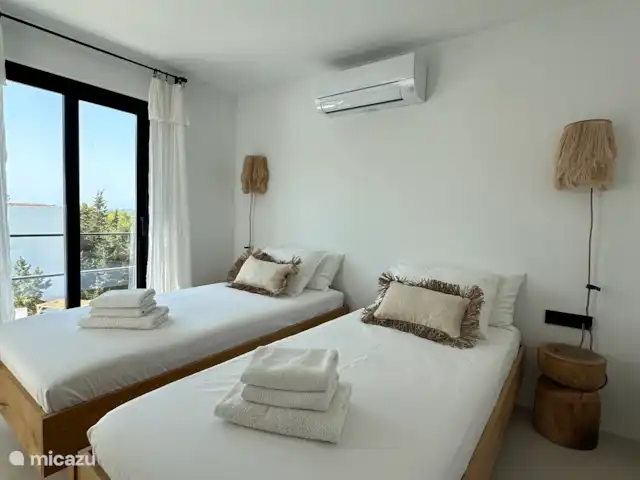 Location de Vacances Espagne, Ibiza, Sant Josep de sa Talaia, villa - Casa Makana Chambre au deuxième étage avec vue sur la mer