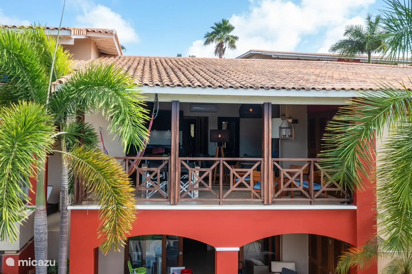 Appartement ligt op de eerste verdieping