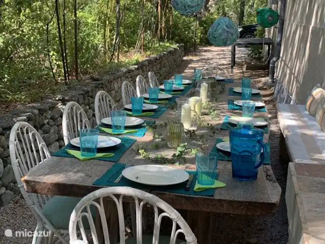 Terminer Hortorum | France, Var, Rians - villa Dîner barbecue sous la promenade des roses