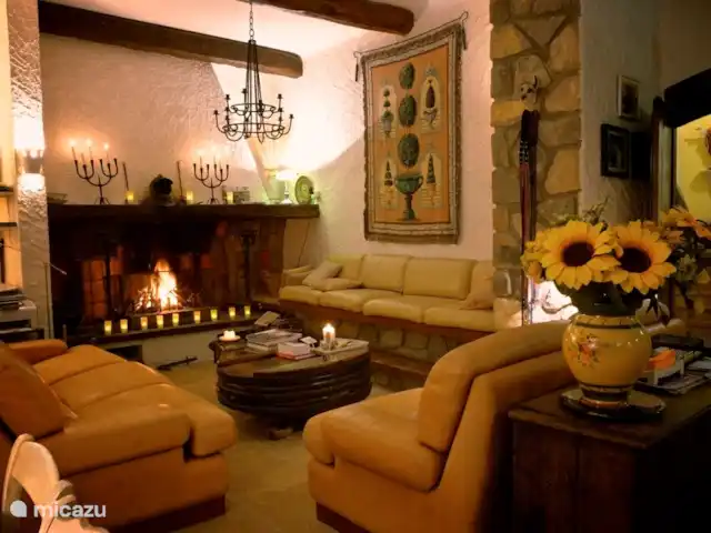 Terminer Hortorum | France, Var, Rians - villa une belle grande cheminée pour les soirées d'hiver