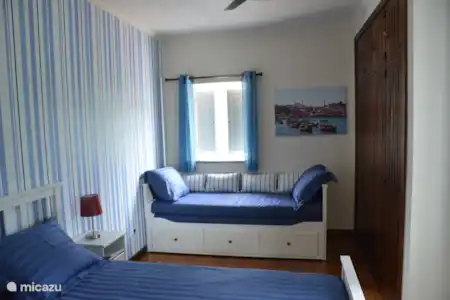 Vakantiehuis Portugal, Coimbra, Mouronho villa Vakantiehuis Quinta do Rio Alva Kamer 2 - White Blue Stripes