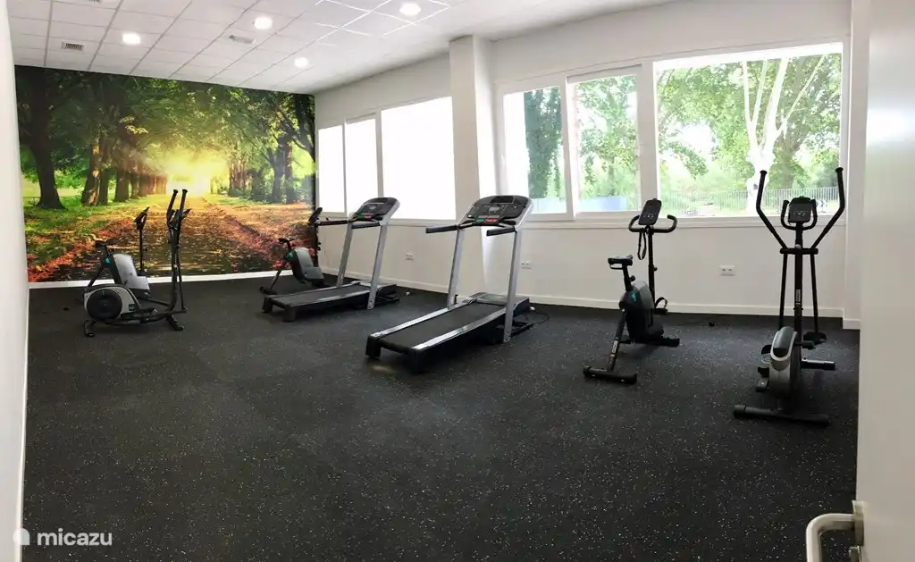 Sala de fitness en el complejo, que puede utilizar de forma gratuita