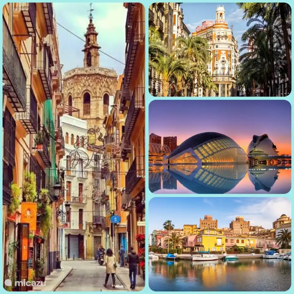 Y por supuesto la hermosa Valencia a 40 minutos en coche.