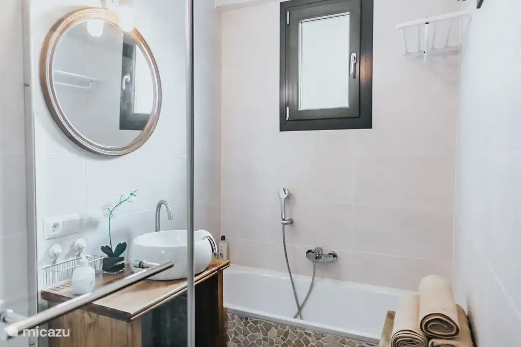 Seperate bath and Walk-in Rain shower