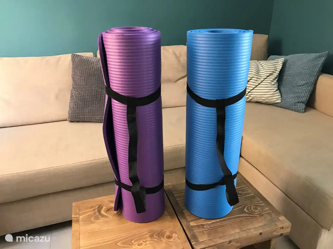 Two yoga mats available. Feel free to use it to have a happy en relaxed stay.