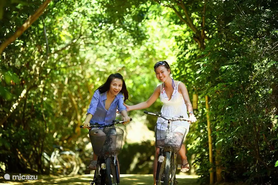 Op de fiets erop uit.