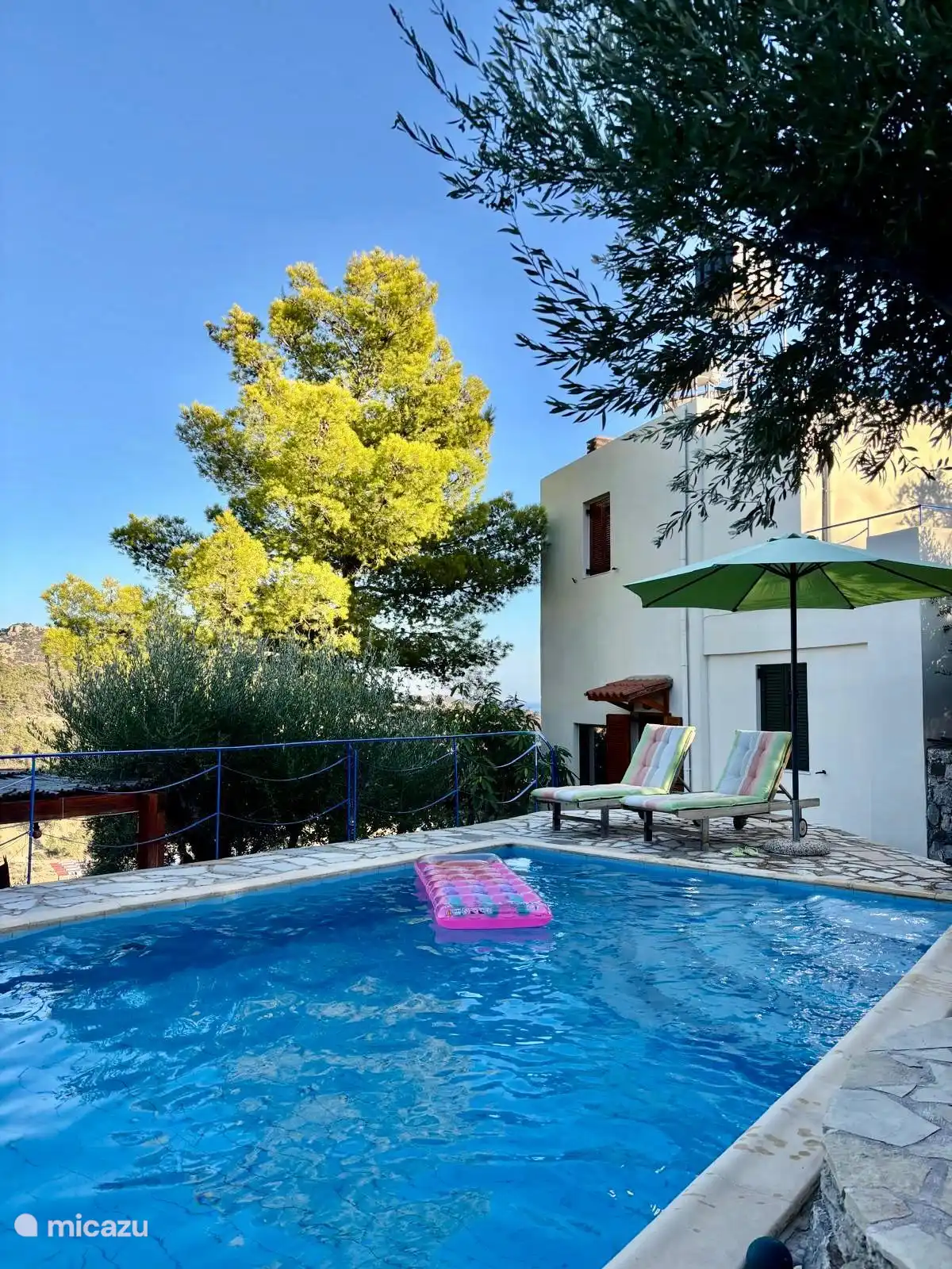 Floating in the water ...