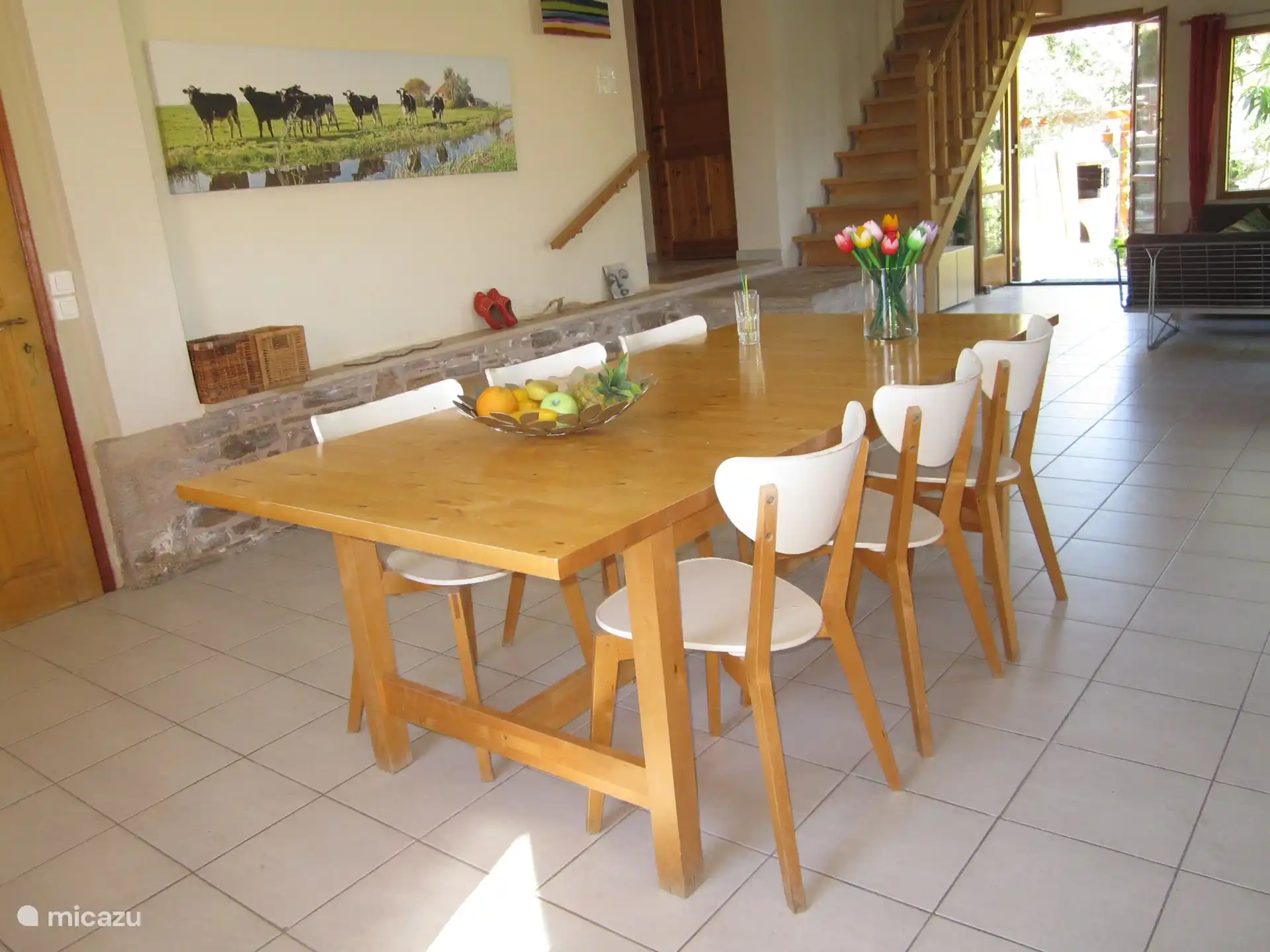 The stairs to the master bedroom.