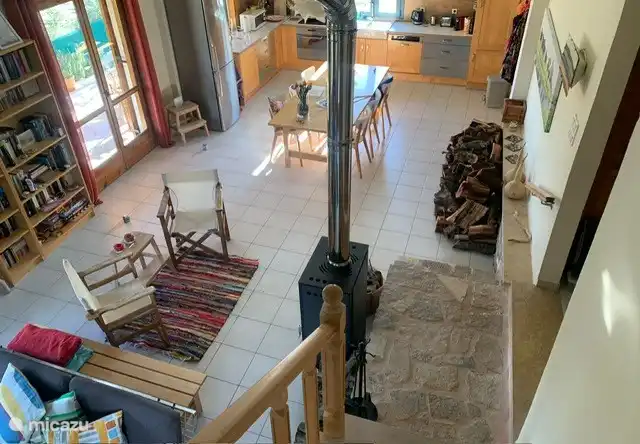 With a supply of wood for the winter.