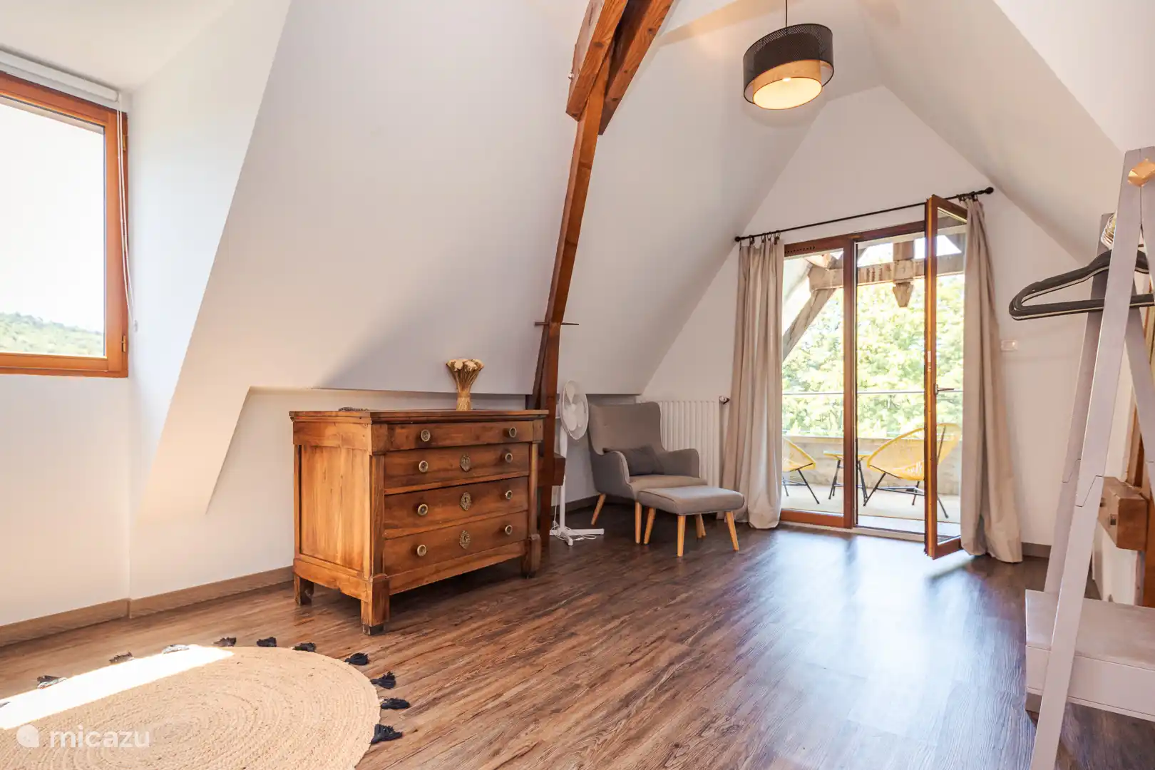 Französische Türen zu einer Terrasse