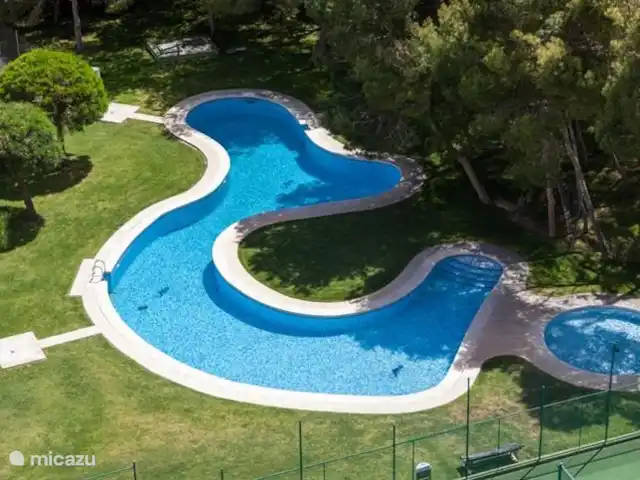 Playa Solar en España, Costa Blanca, Campoamor - apartamento Piscina entre los pinos