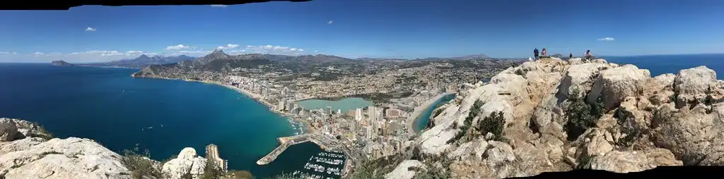 Panoramablick von Penõn de Ifach