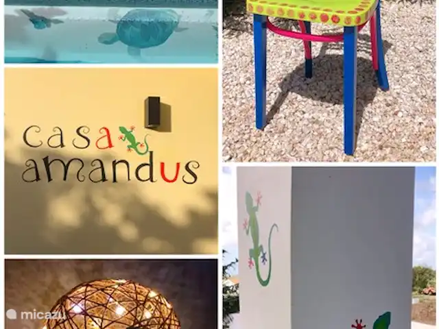 Location de Vacances Curaçao, Banda Abou (ouest), Fontein, maison de vacances - Maison Amandus peintures