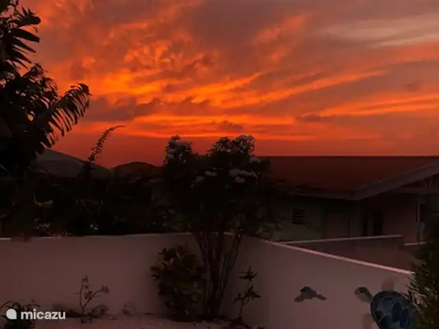 Location de Vacances Curaçao, Banda Abou (ouest), Fontein, maison de vacances - Maison Amandus Coucher de soleil