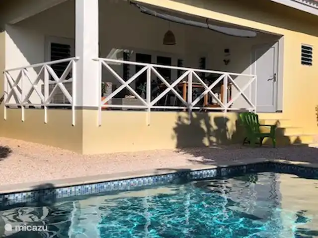 Location de Vacances Curaçao, Banda Abou (ouest), Fontein, maison de vacances - Maison Amandus Maison en arrière, piscine,