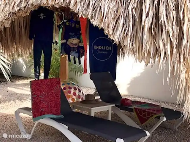 Location de Vacances Curaçao, Banda Abou (ouest), Fontein, maison de vacances - Maison Amandus Palapa, possibilité de sécher le matériel de plongée,