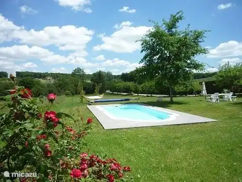 Lovely meadow with swimming pool.