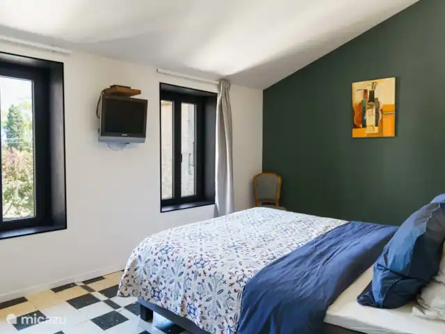 Logement Onze - Gîte 'Clémence' huren in Frankrijk, Aude, Raissac-d'Aude - appartement Rust lekker uit in de comfortabele bedden in de slaapkamer