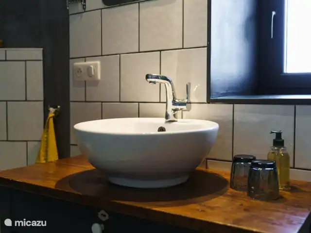 Logement Onze - Gîte 'Clémence' huren in Frankrijk, Aude, Raissac-d'Aude - appartement de moderne badkamer met regendouche
