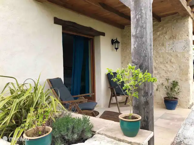 Vidal Bezy Lavande | France, Lot-et-Garonne, Massels - maison de vacances Chambre terrasse