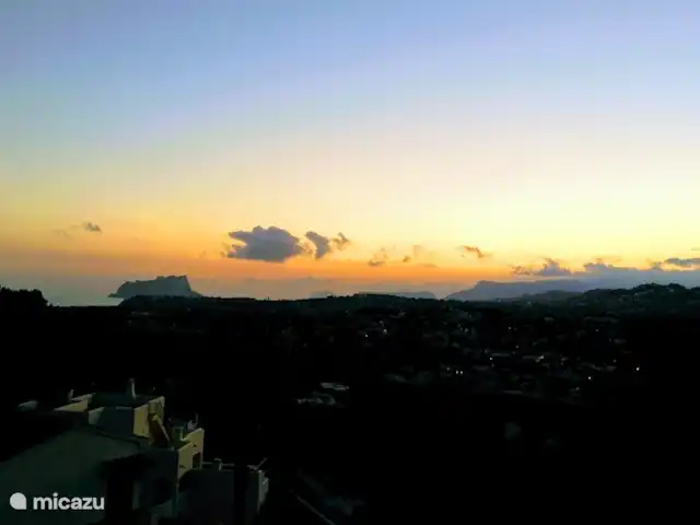 villa huren in Spanje, Costa Blanca, Moraira – Casa_44 Zonsondergang zeezicht (Ifach - Calpe)