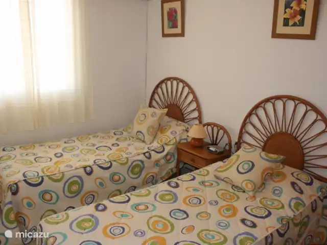 Vrijstaande villa met privé zwembad huren in Spanje, Costa Blanca, Gran Alacant - Santa Pola - vakantiehuis Slaapkamer 3 met twee éénpersoonsbedden