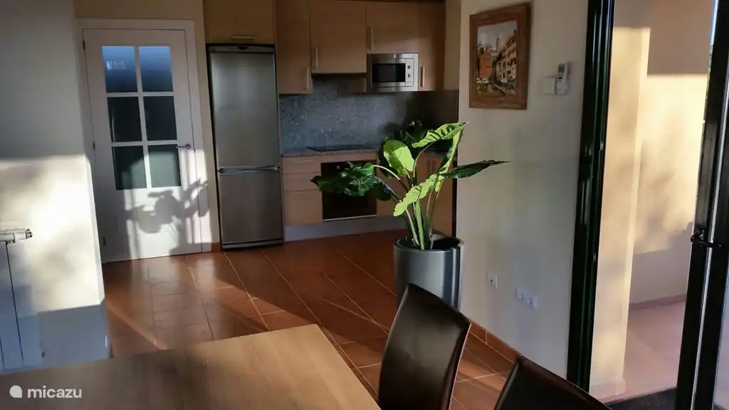 Dining area and kitchen