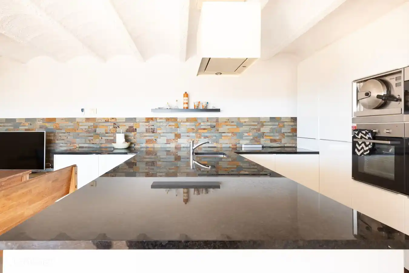 Modern spacious kitchen with all appliances